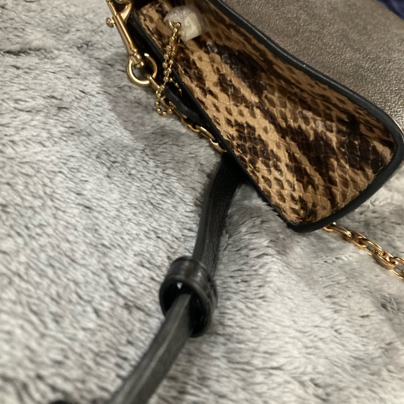 Coach 1941 lane snakeskin color block with rivets crossbody bag and jade wallet - Picture 11 of 13